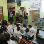 Jane at the Primary School in Montalban